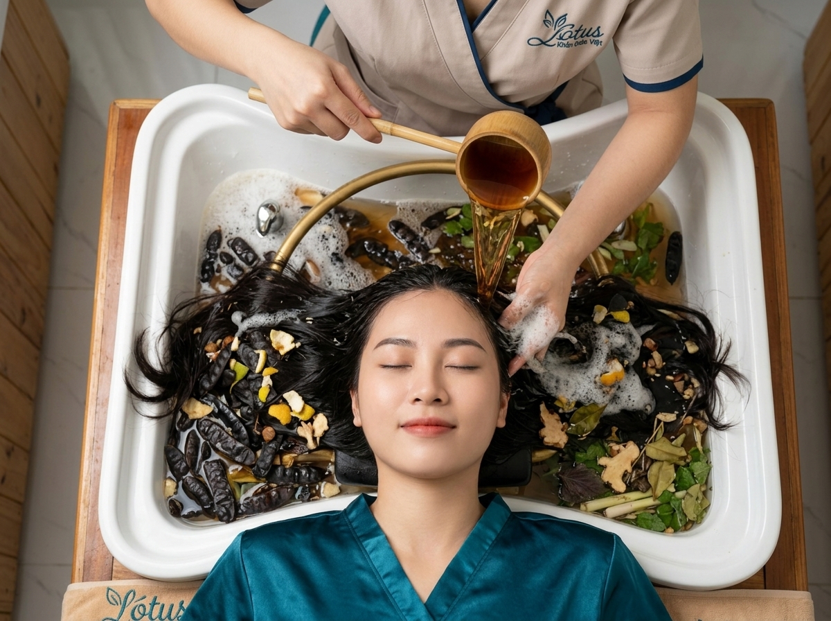 Gội tóc mềm (Thuần Chay/Thảo Dược) | Gội đầu | Lotus Spa